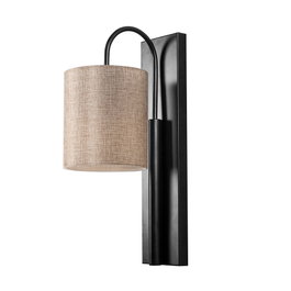 Opviq Baston - 3461 Lámpara de pared Negro y Crema